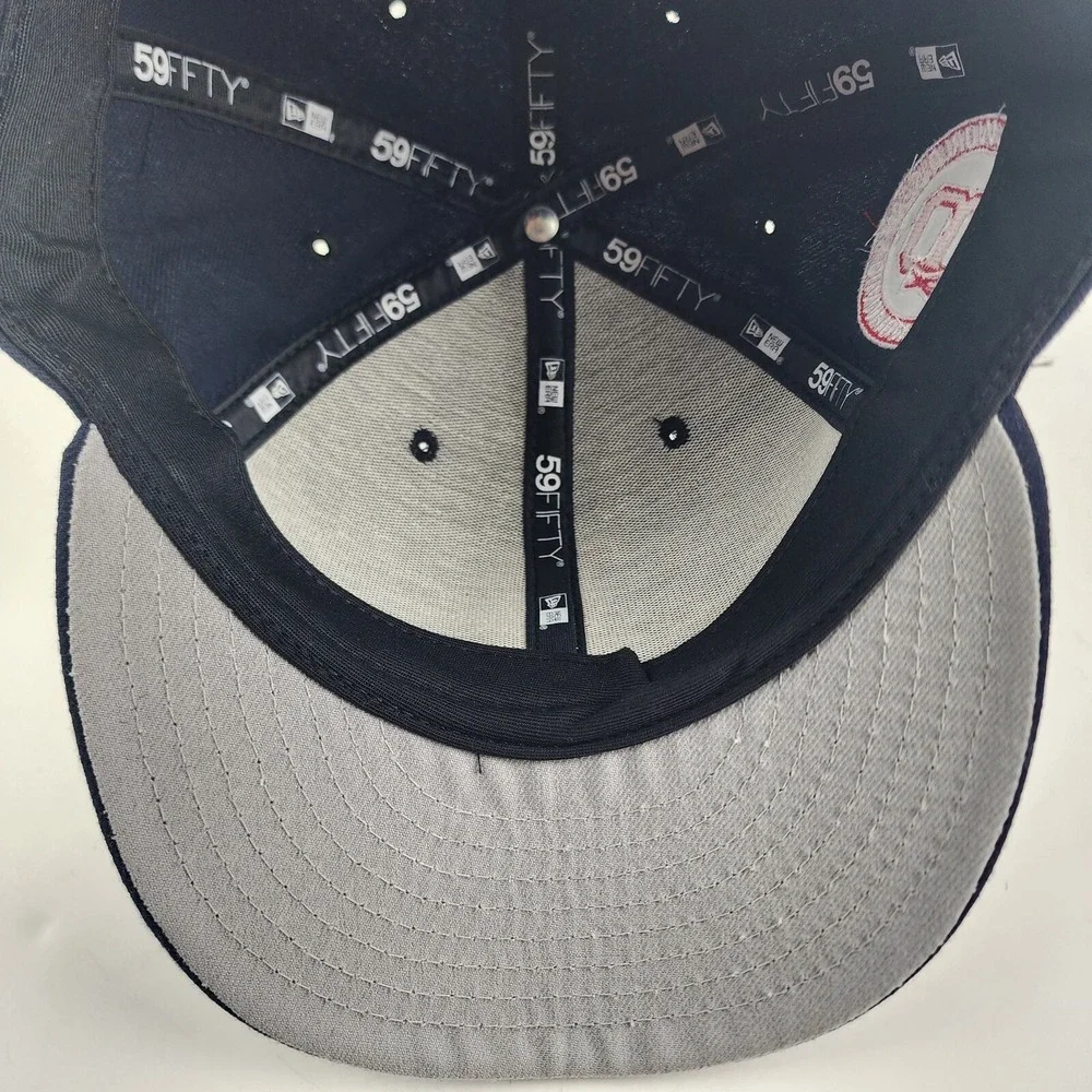 Boston Red Sox New Era On-Field 59Fifty Fitted Size 7 1/2 Hat Ball Cap Blue MLB